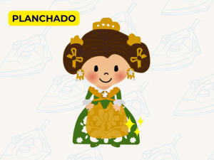 PLANCHADO TRAJE DE FALLERA NIÑA (HASTA 10 AÑOS)